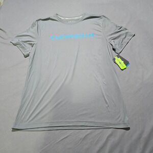 Tunaskin Performance Shirt Mens Large Gray‎ Echo Recycled Graphic Tee